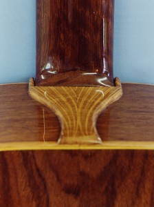 Heel and neck detail