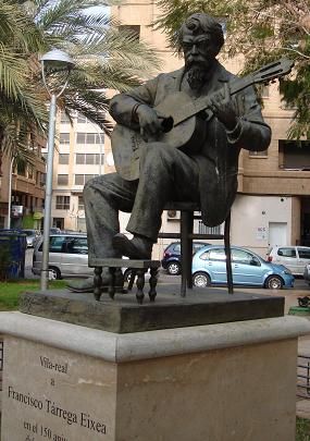 Francisco Tarrega - statue in Villreal